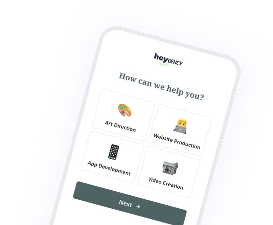 Heyflow-Handy-Screenshot – Hilfefrage