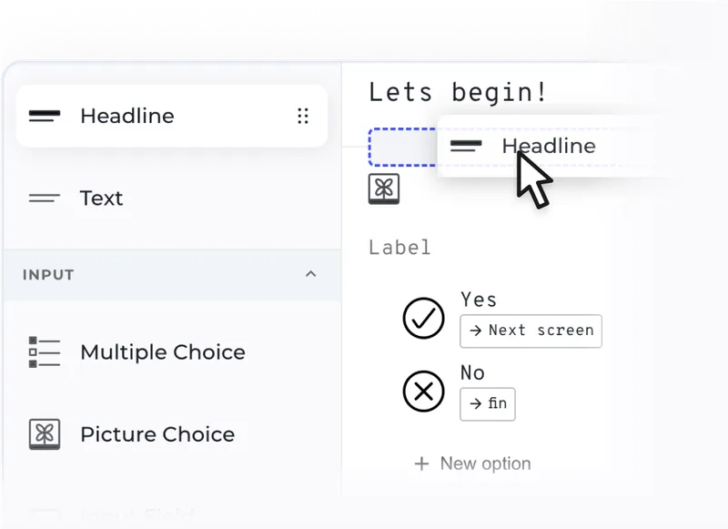 Screenshot eines Flows mit Textbearbeitungseinstellungen